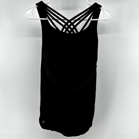 Lululemon Wild Tank Seriously Light Luon Luxtreme Lycra Wicking Black 4 - Picture 5 of 5